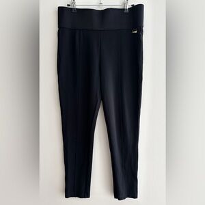 Calvin Klein Women’s Power Stretch Leggings with Tummy Control, Black, Large